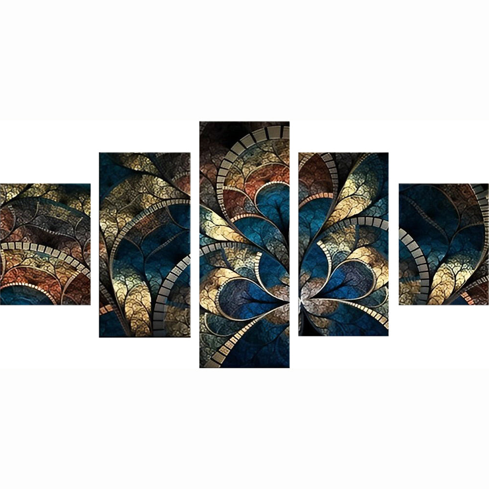 Magisch Abstract Tafereel 5 Platen Diamond Painting