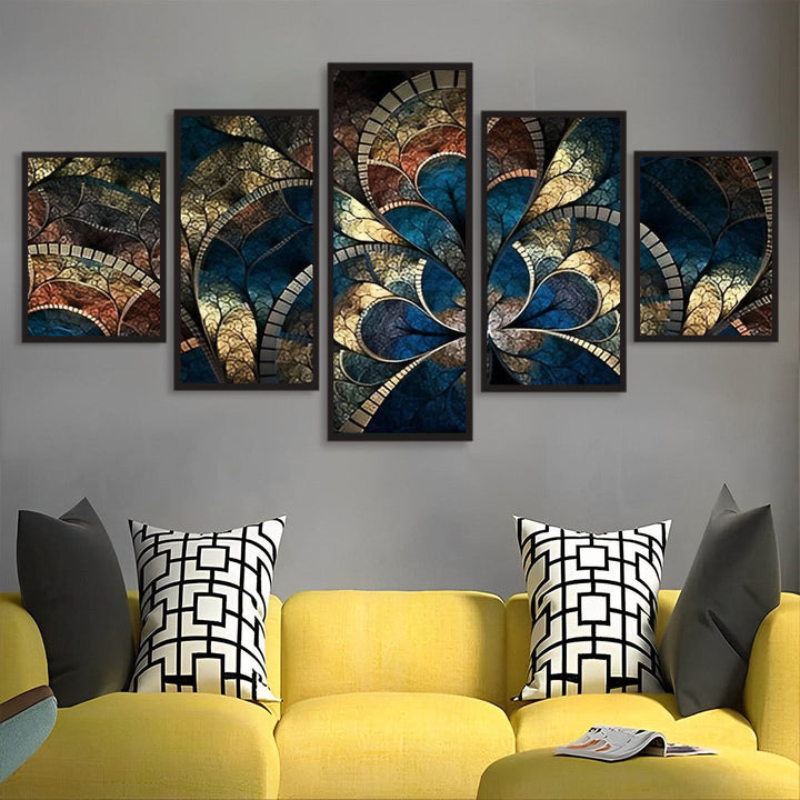 Magisch Abstract Tafereel 5 Platen Diamond Painting