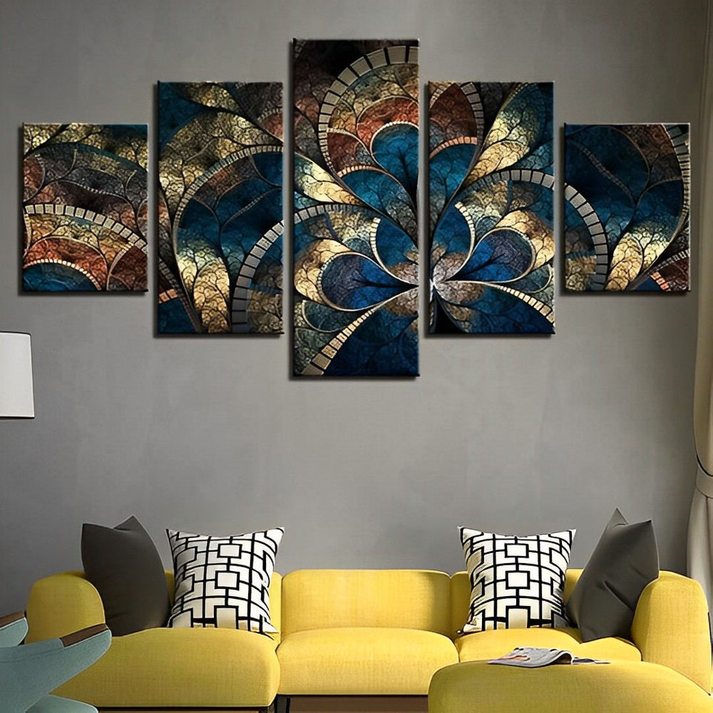 Magisch Abstract Tafereel 5 Platen Diamond Painting