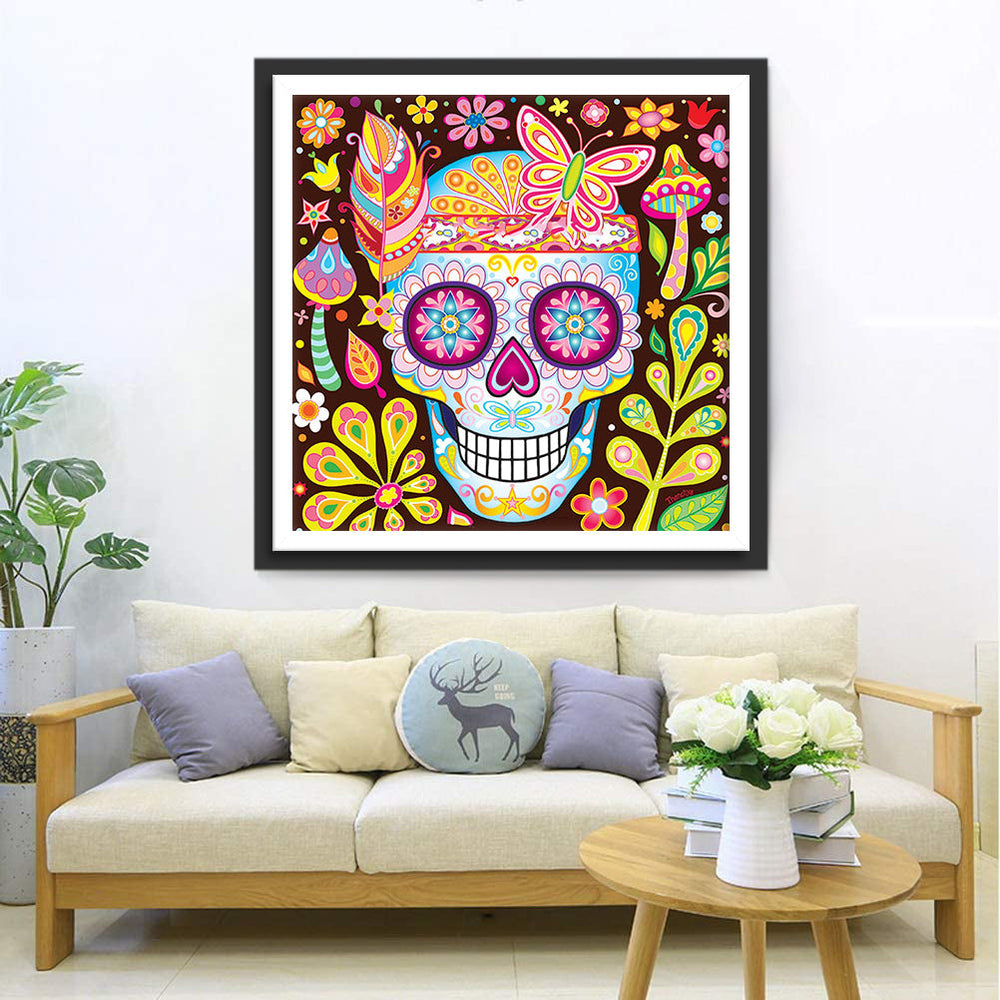 Magisch Schedeltableau Diamond Painting