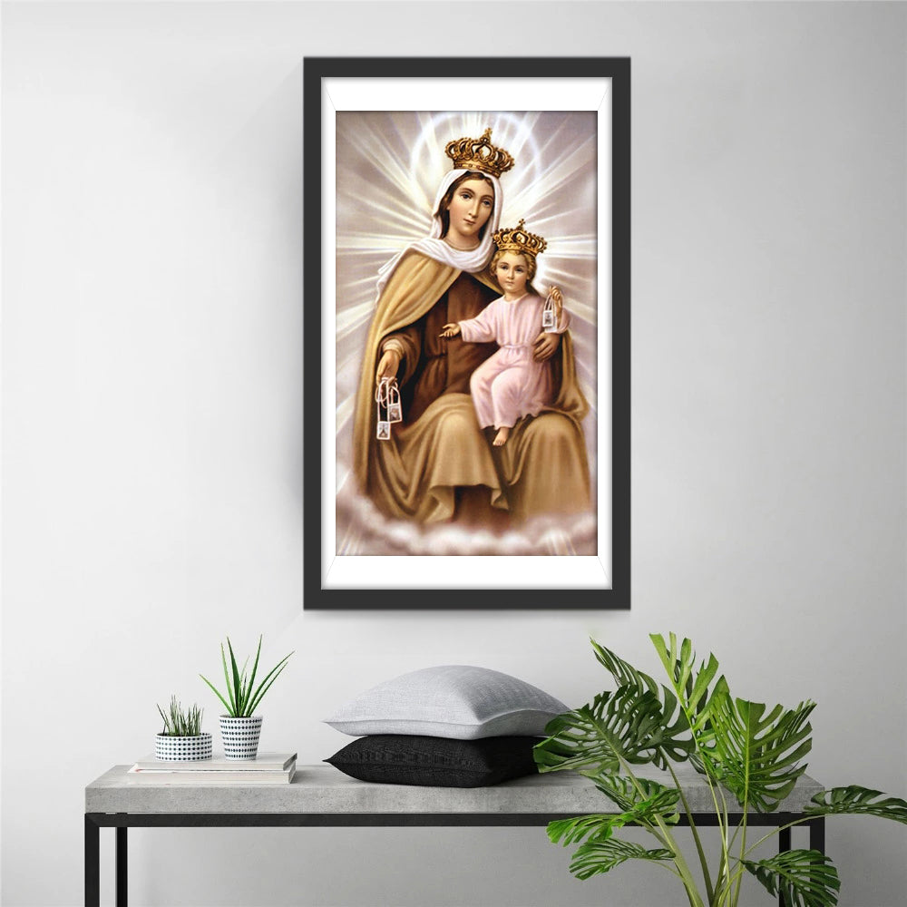 Maria en Jezus in Glorie Diamond Painting