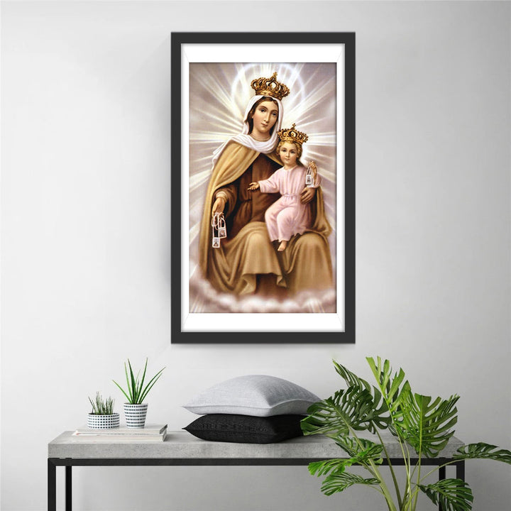 Maria en Jezus in Glorie Diamond Painting