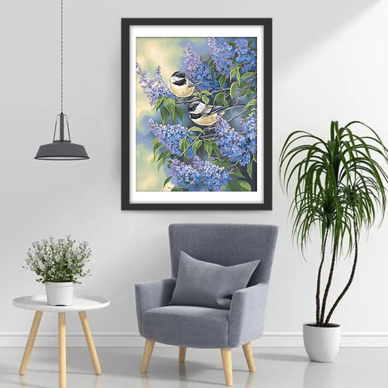Mezen en Seringen Diamond Painting
