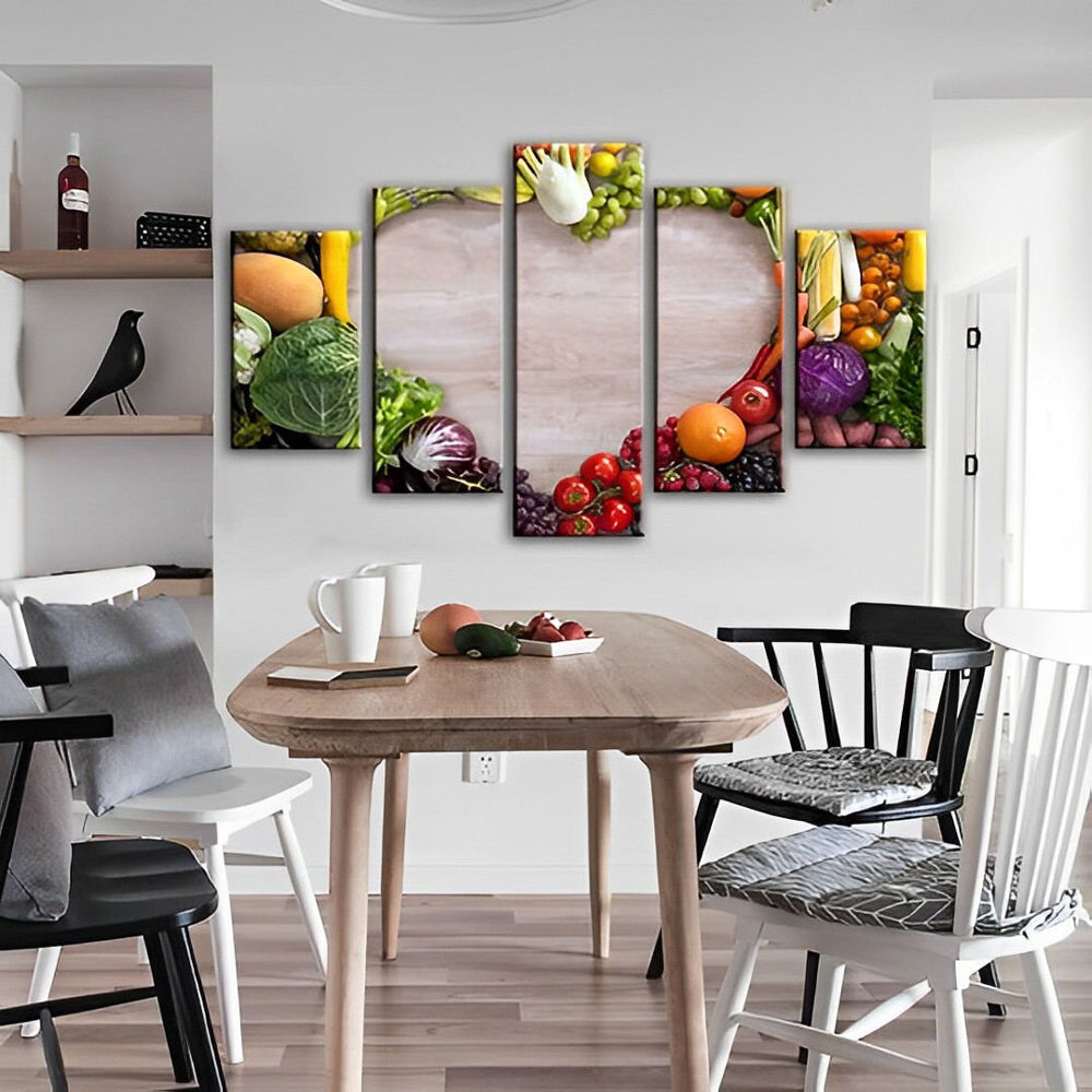 Moderne Groentewanddecoratie 5 Platen Diamond Painting