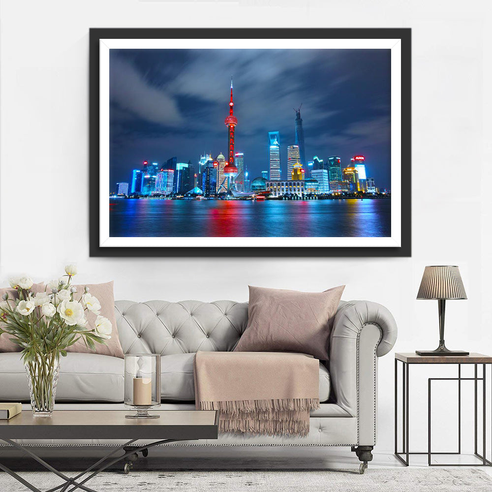 Moderne Metropol van Shanghai Diamond Painting