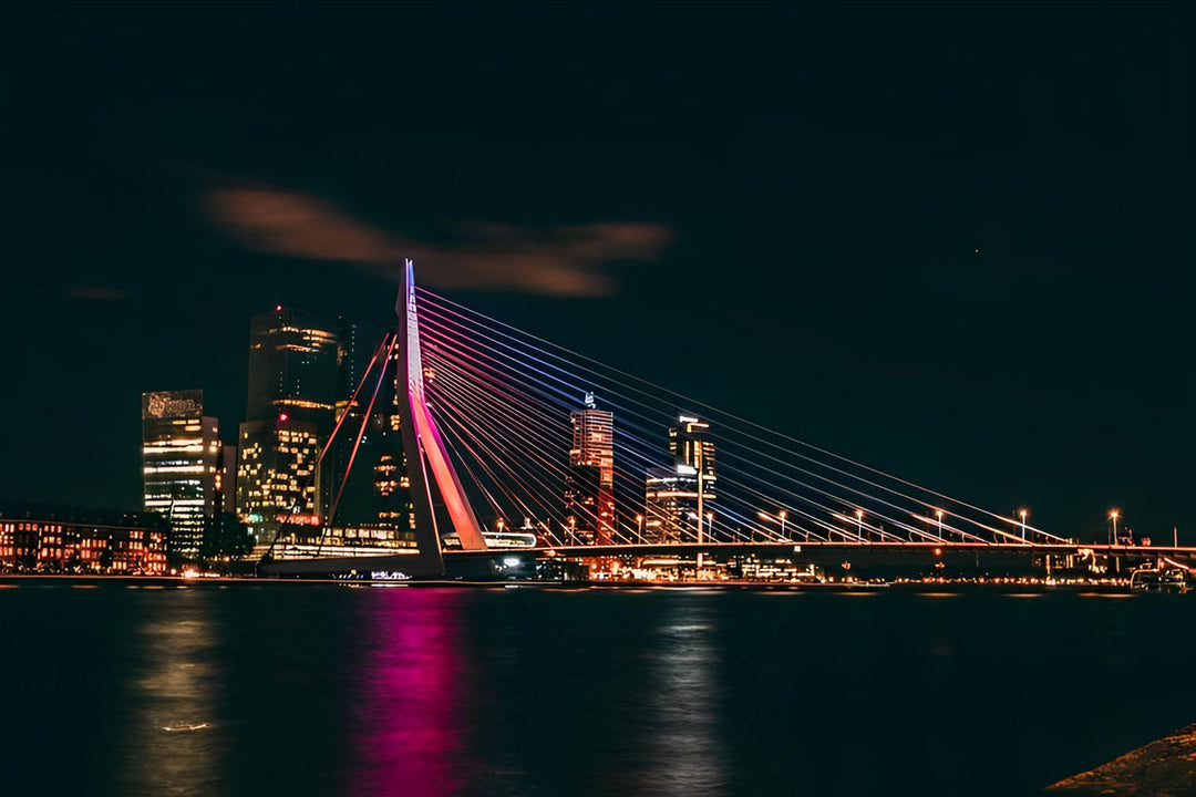 Moderne Metropool bij Nacht Diamond Painting