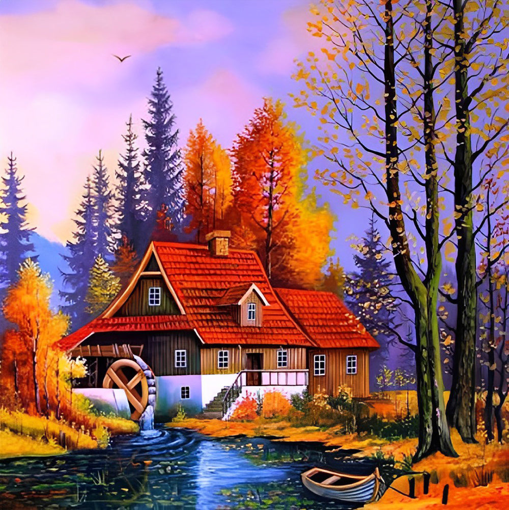 Molenhuis aan de Beek Diamond Painting