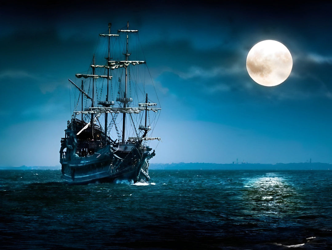 Mysterieus Avontuurlijk Zeilschip Diamond Painting
