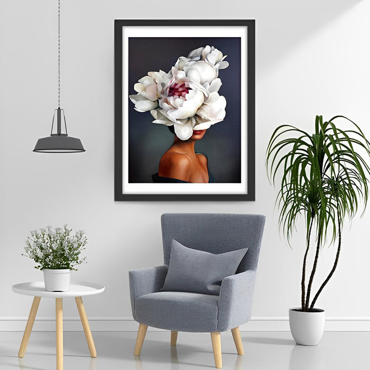 Mysterieus Verfijnd Bloemenmasker Diamond Painting
