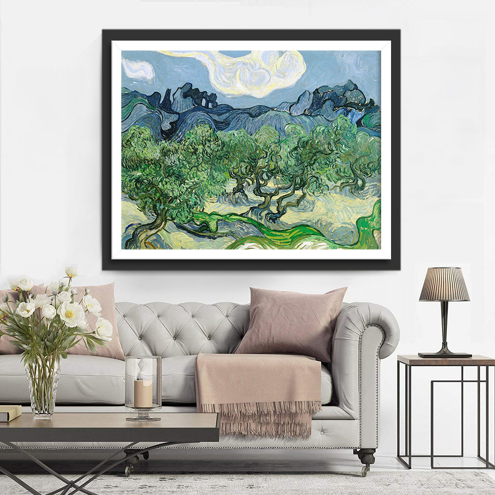 Natuurlijke Sfeer van het Oliveboomveld Diamond Painting
