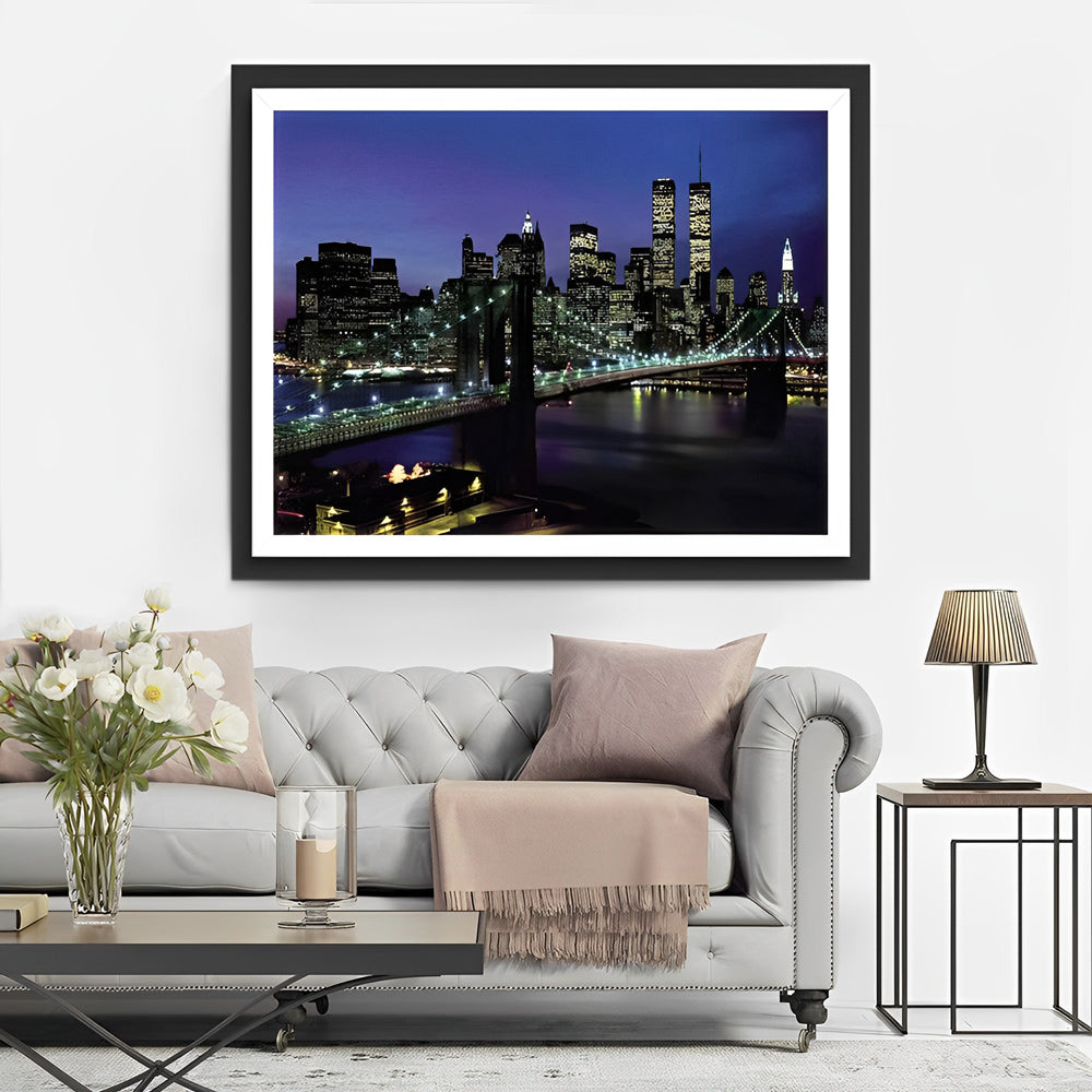 New York bij Nacht Diamond Painting