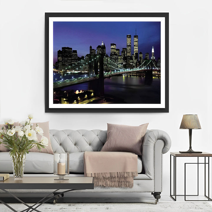 New York bij Nacht Diamond Painting