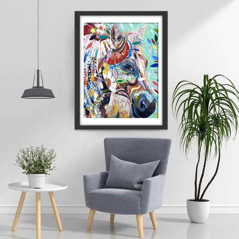 Olieverfstijl Een Paard in Indiase Stijl Diamond Painting