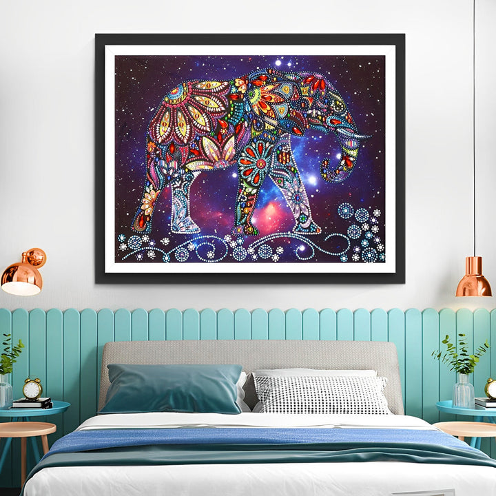 Olifant Gemaakt van Fonkelende Diamanten Diamond Painting