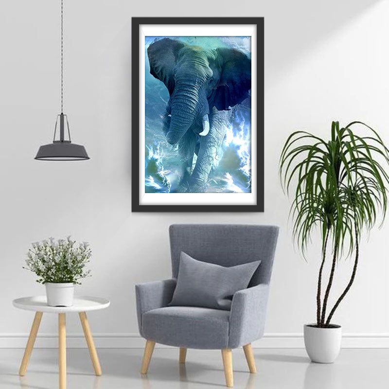Olifant in de Wolken Diamond Painting