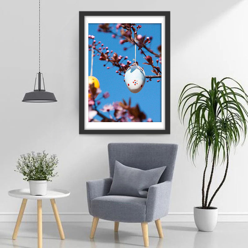 Paaseieren in Bloesemtak Diamond Painting
