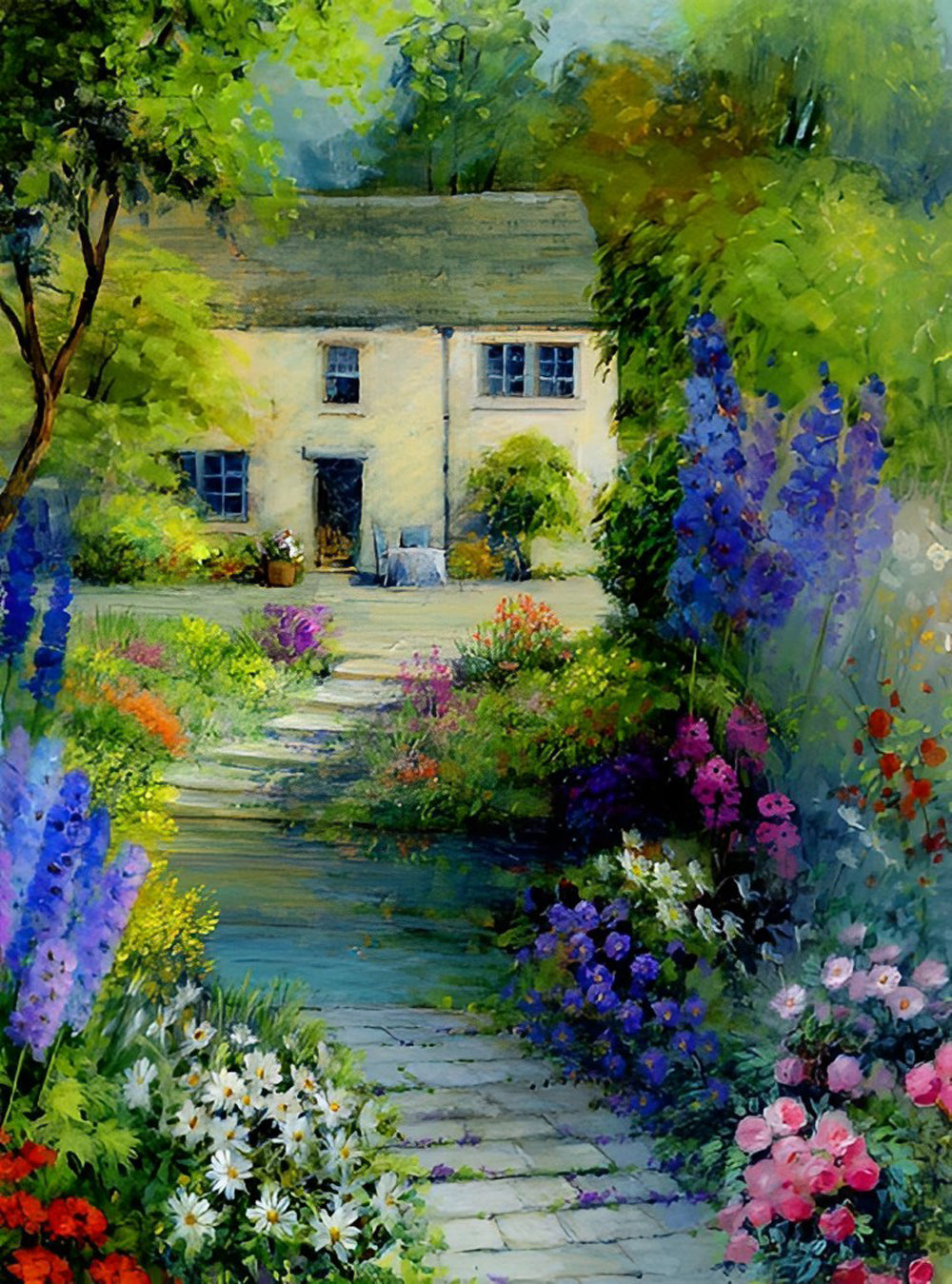 Pad naar een ver Huis Diamond Painting