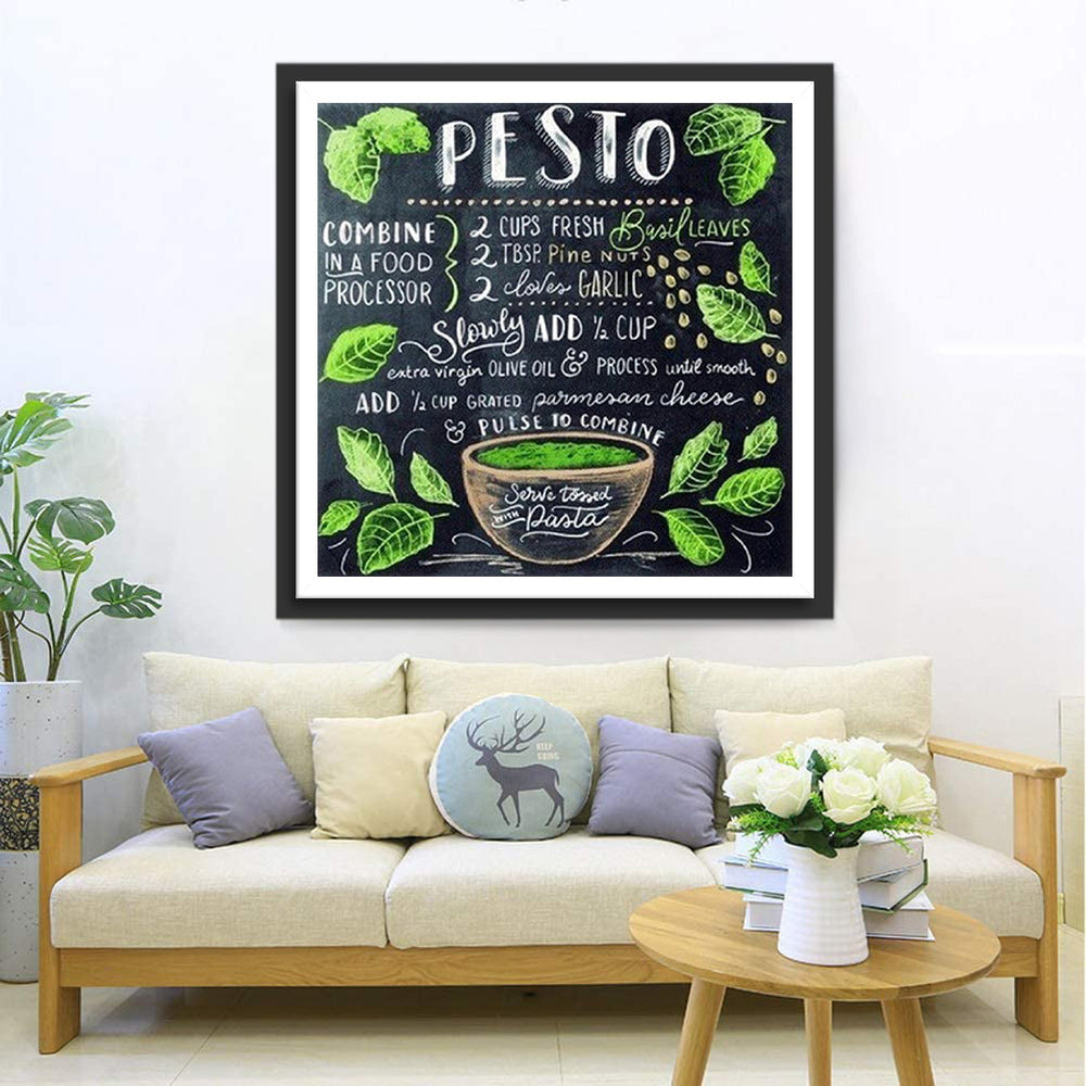Pesto-recept Diamond Painting