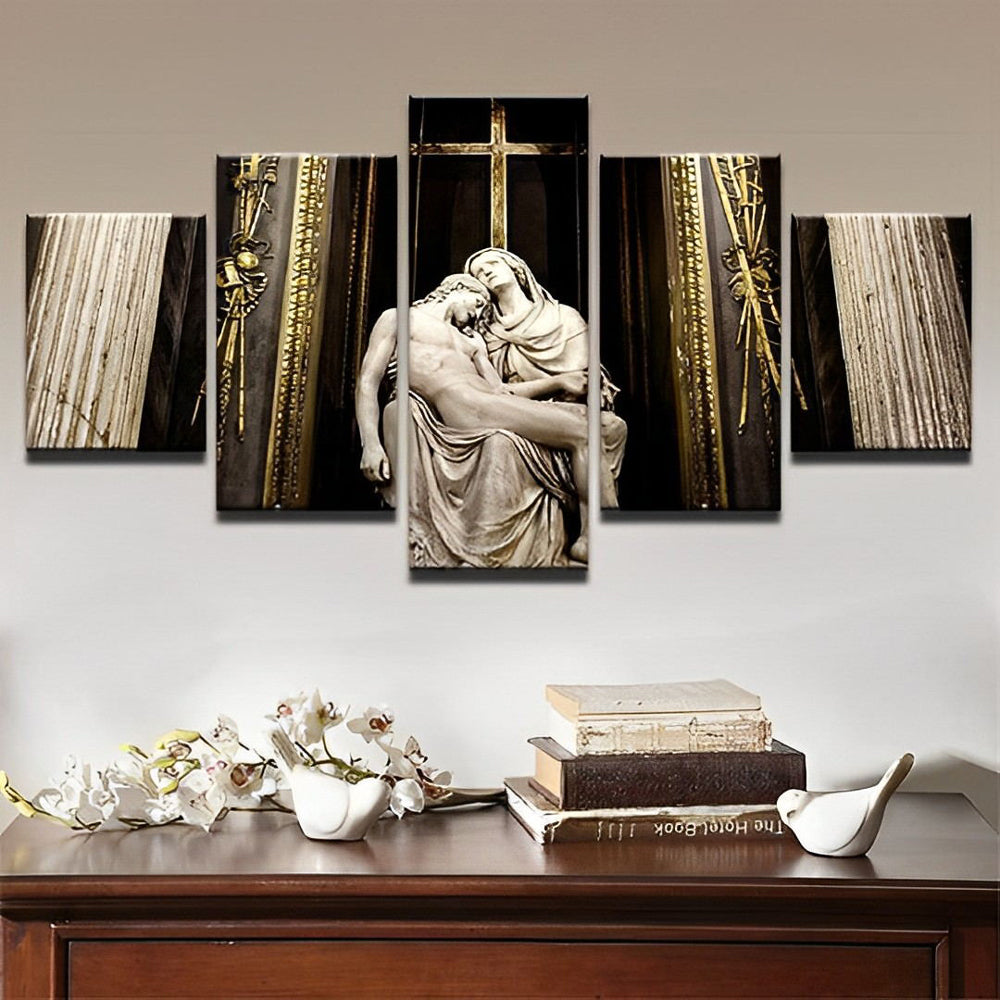Plechtige Goddelijke Taferelen 5 Platen Diamond Painting