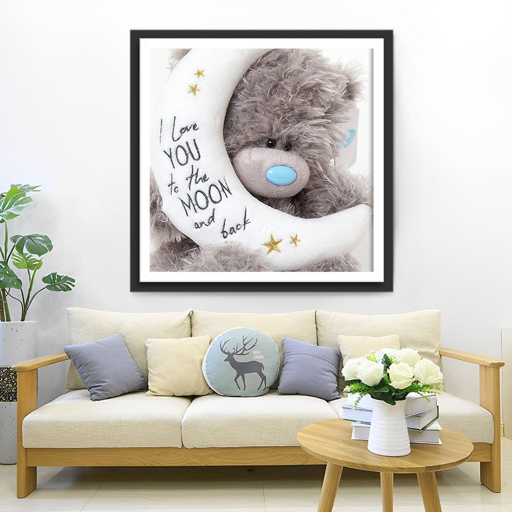 Poppenbeer en de Maan Diamond Painting