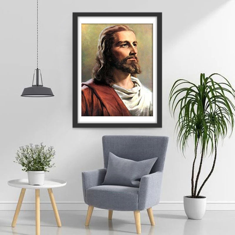 Portret van Jezus Diamond Painting