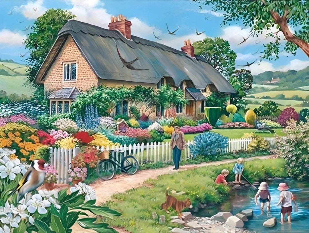 Prachtig Plattelandsbeeld Diamond Painting