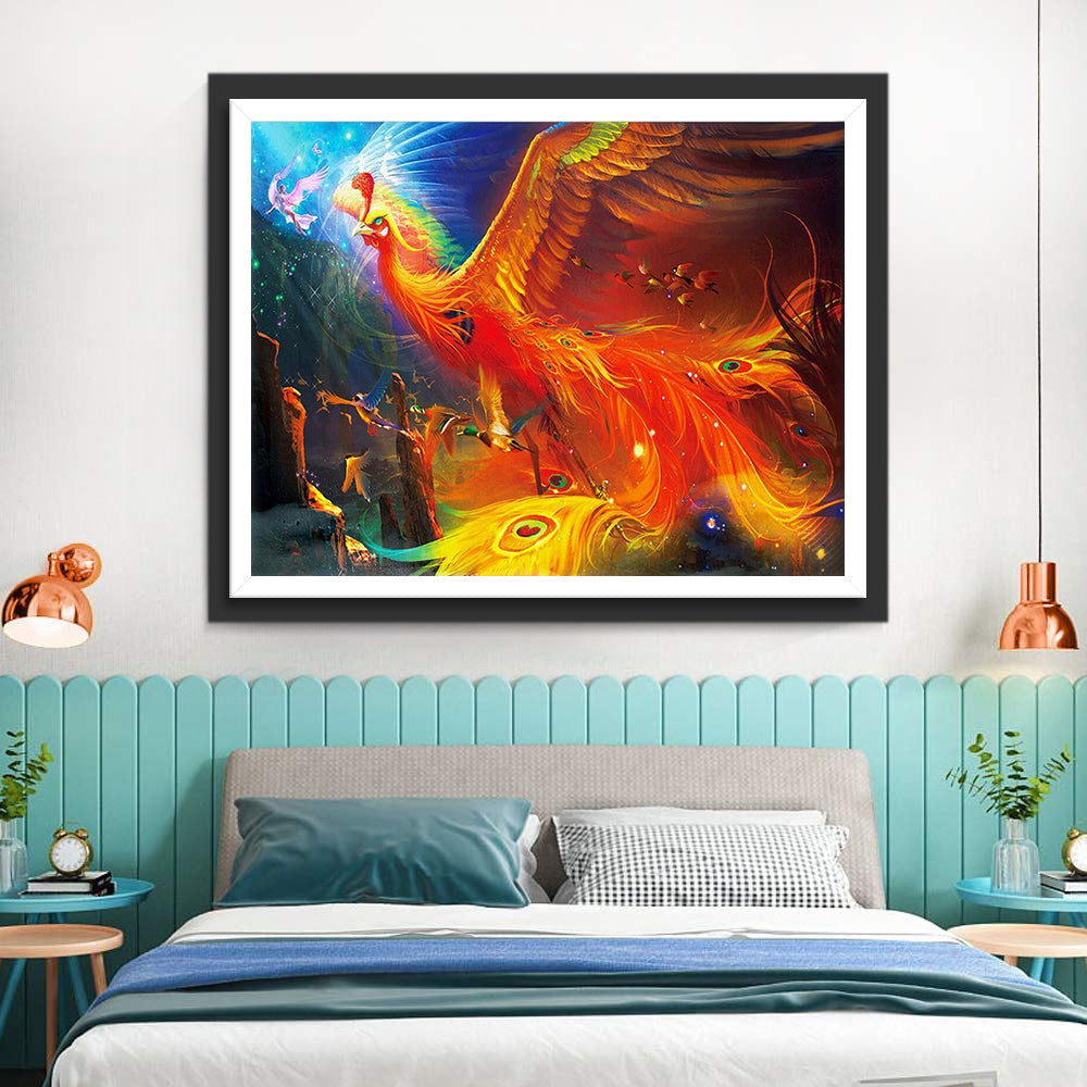 Prachtige Grote Feniks Diamond Painting