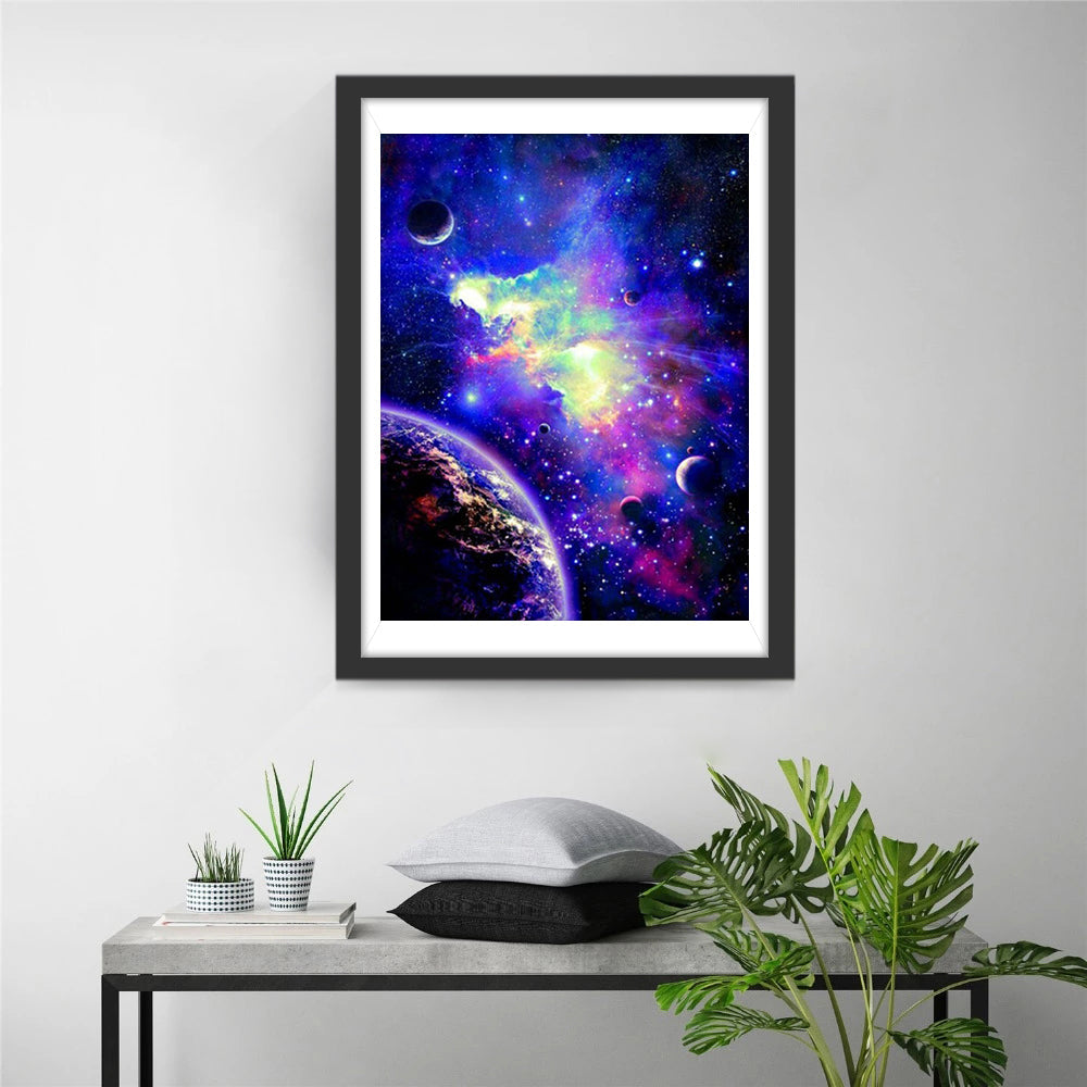 Prachtige Kleuren van de Ruimte Diamond Painting