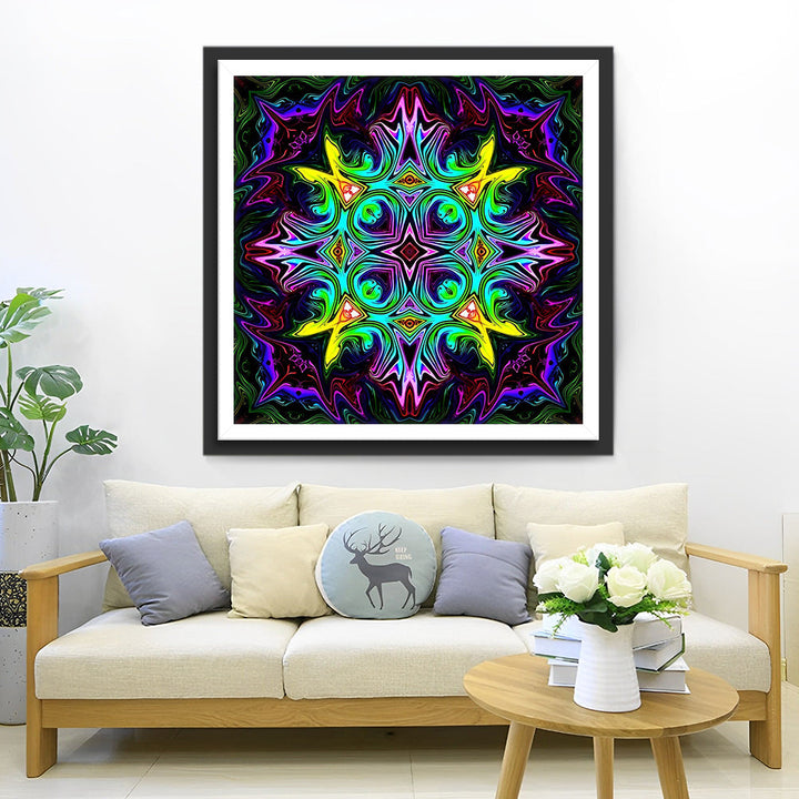 Psychedelisch Kleurenwerveling Diamond Painting
