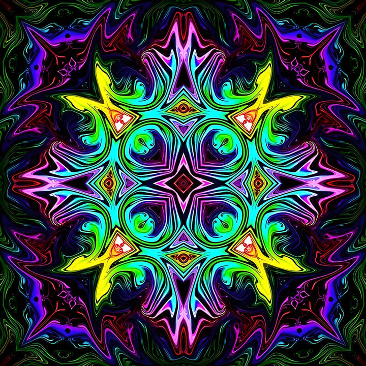 Psychedelisch Kleurenwerveling Diamond Painting