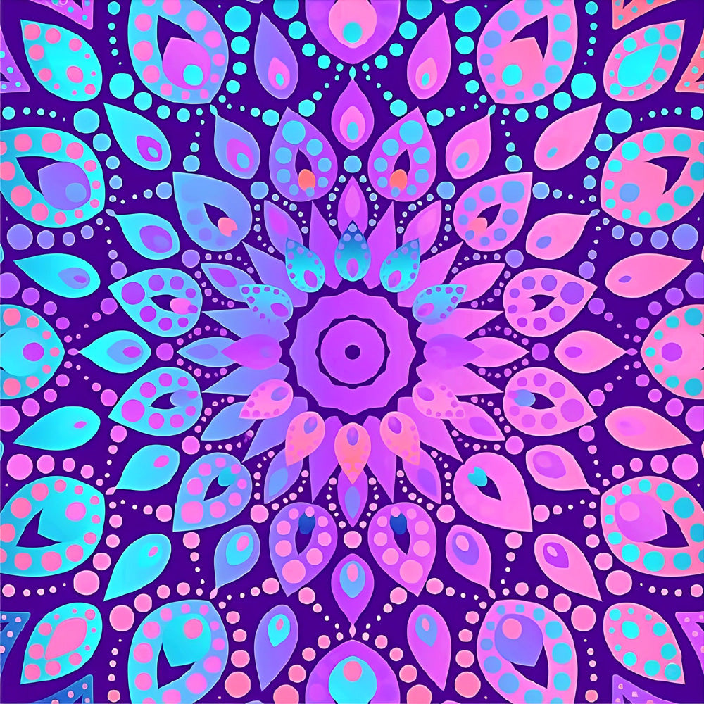 Psychedelische Geometrie Diamond Painting