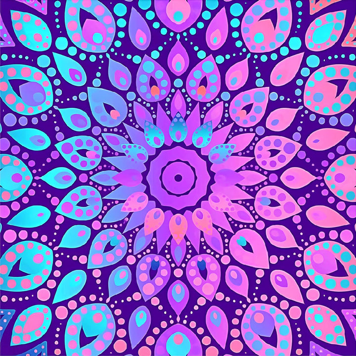 Psychedelische Geometrie Diamond Painting