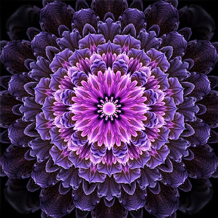 Radiaal Geometrisch Bloempatroon Diamond Painting