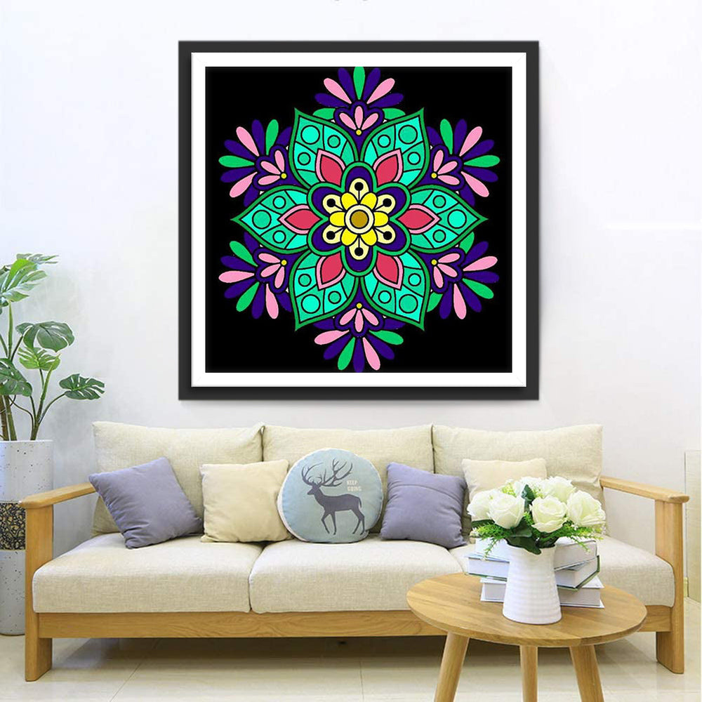 Radiale Magie van Diverse Kleuren Diamond Painting