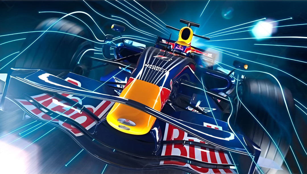Red Bull Formulewagen Met Lichteffecten Diamond Painting