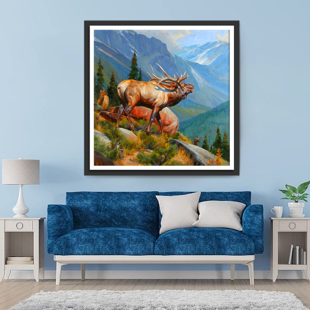 Ree in de Bergen Diamond Painting