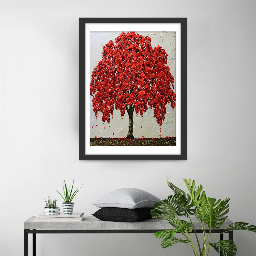 Rode Boom Diamond Painting