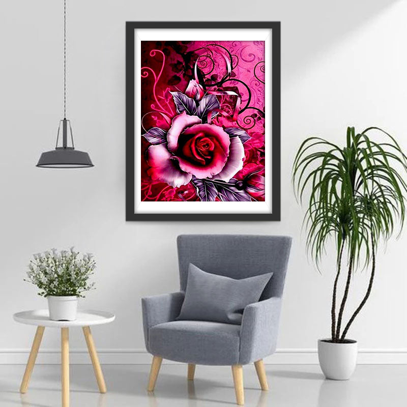 Rode Roos Diamond Painting