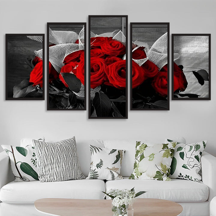 Rode Rozen van Liefde 5 Platen Diamond Painting