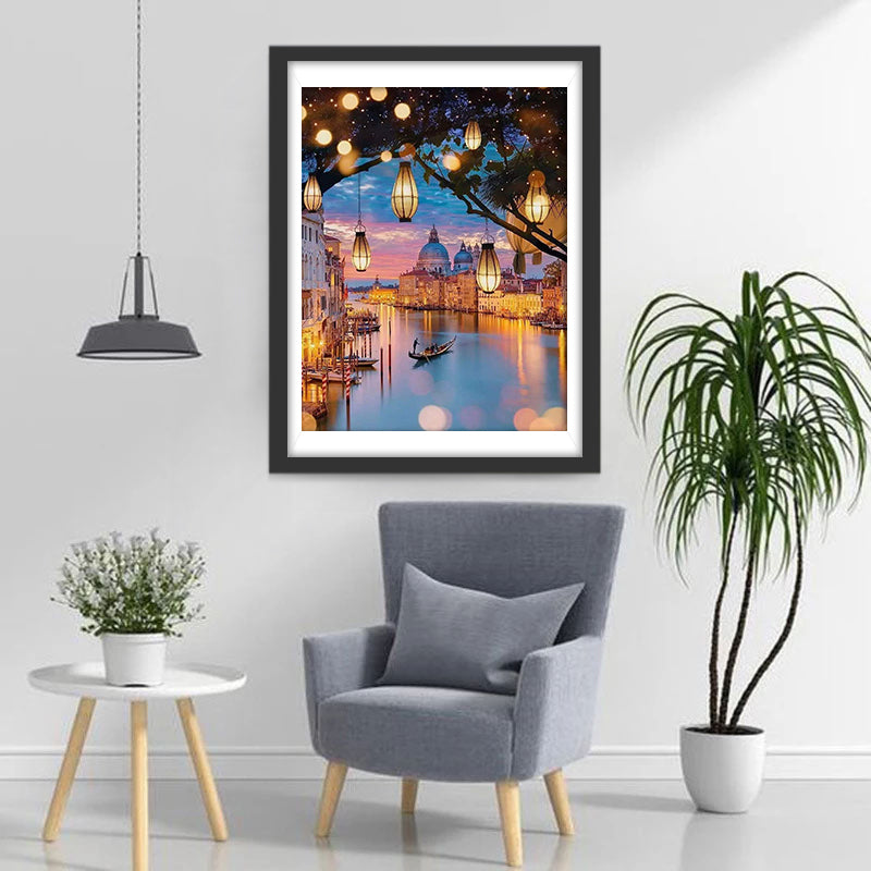 Romantisch Venetiaans Tafereel Diamond Painting
