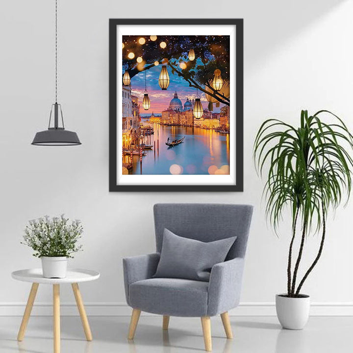 Romantisch Venetiaans Tafereel Diamond Painting