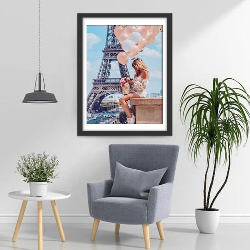 Romantische Momenten bij de Eiffeltoren Diamond Painting