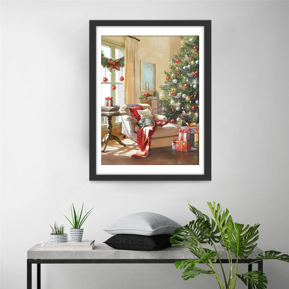 Rust en Vreugde in de Woonkamer Diamond Painting