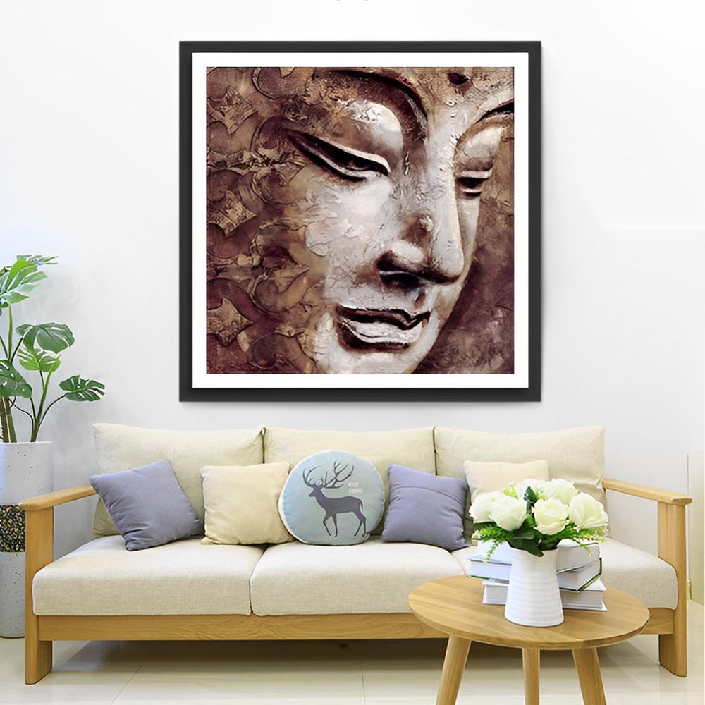 Rustige Boeddha-uitdrukking Diamond Painting
