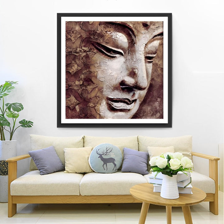 Rustige Boeddha-uitdrukking Diamond Painting