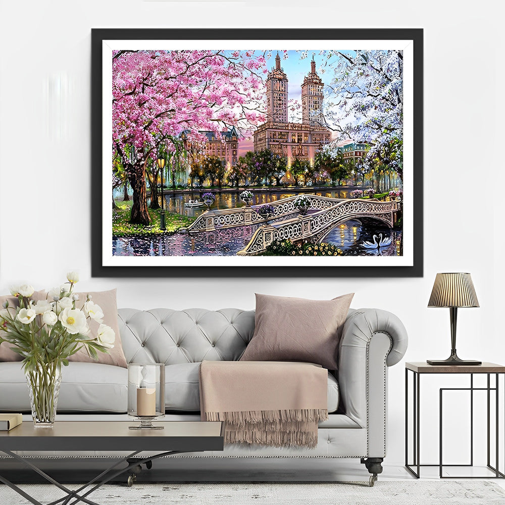 Rustige Lente-idylle Diamond Painting