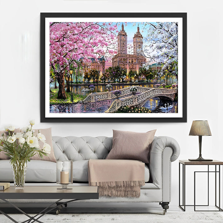 Rustige Lente-idylle Diamond Painting