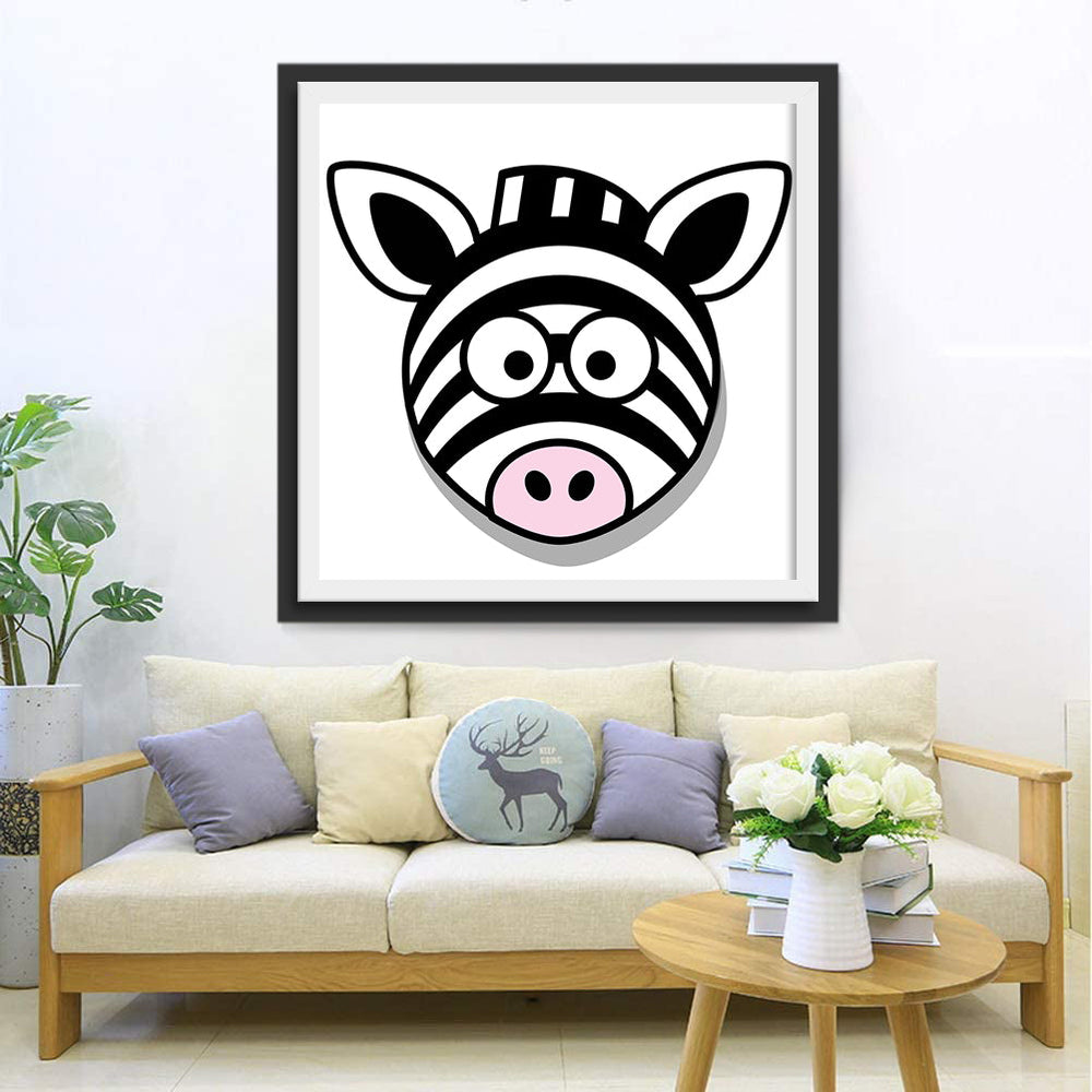 Schattig Gebandeerd Diertje Diamond Painting