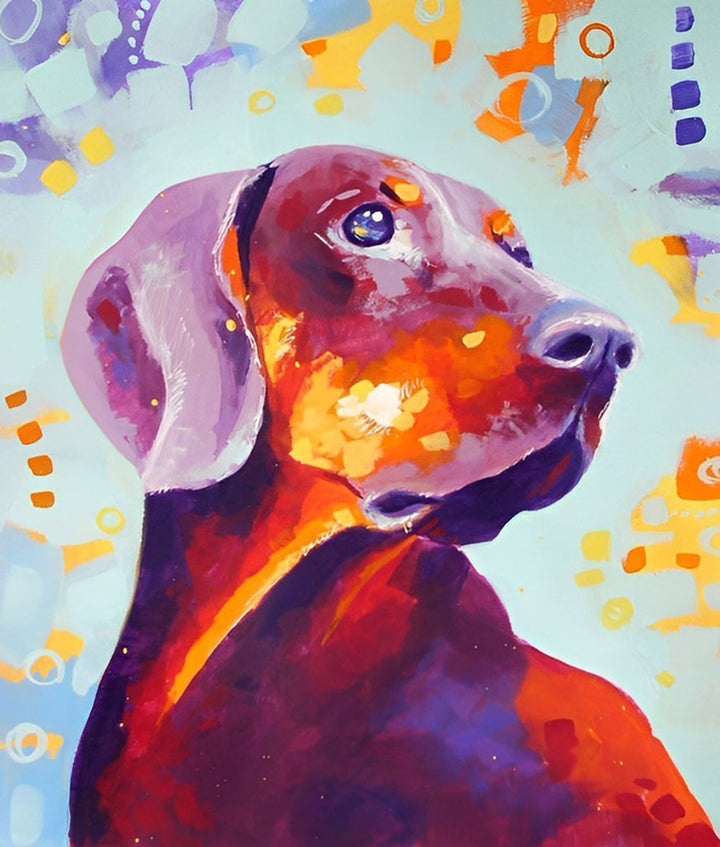 Schattige Graffiti en Hond Diamond Painting