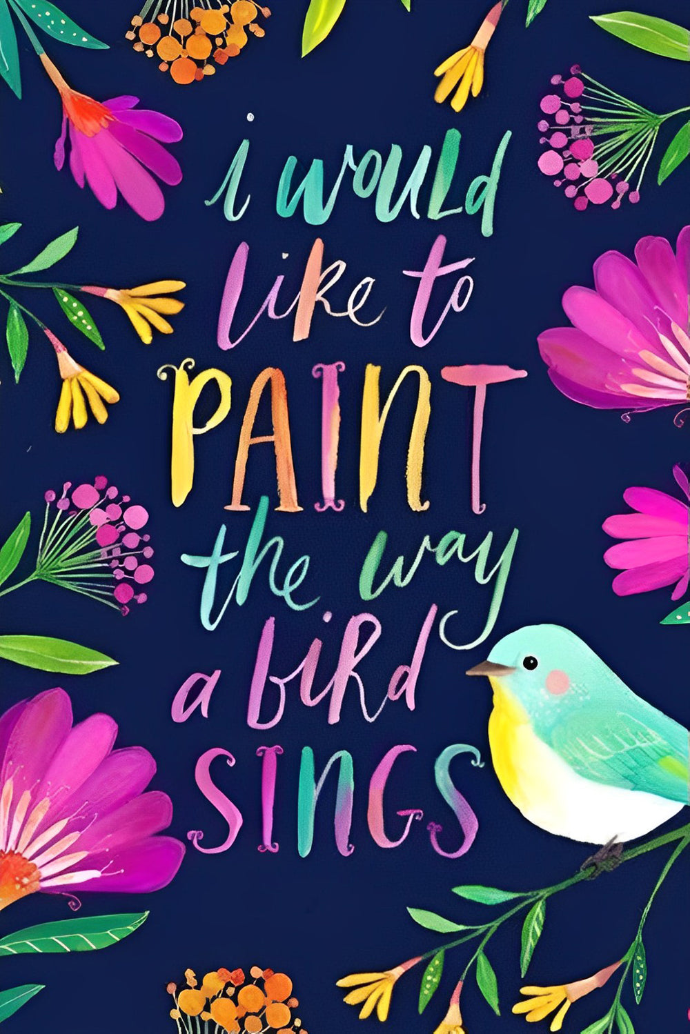 Schilderen Zoals een Vogel Zingt Diamond Painting